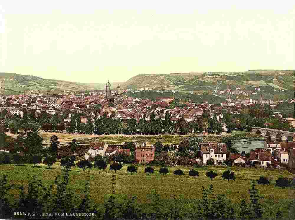 Jena. Panorama der Stadt