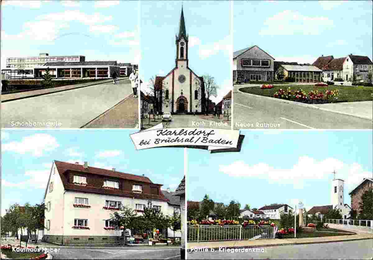 Karlsdorf-Neuthard. Schönbornschule, Katholische Kirche