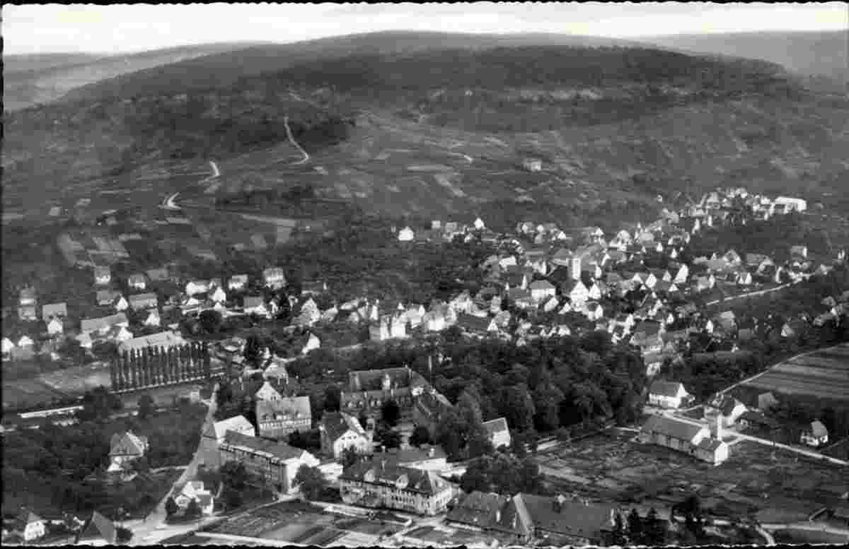 Kernen im Remstal. Stetten - Luftbild um 1960