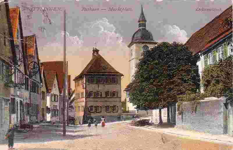 Knittlingen. Marktplatz, 1921