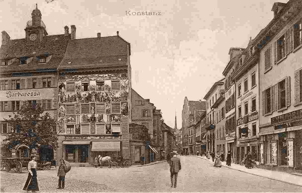 Konstanz. Blick auf Stadtstraße