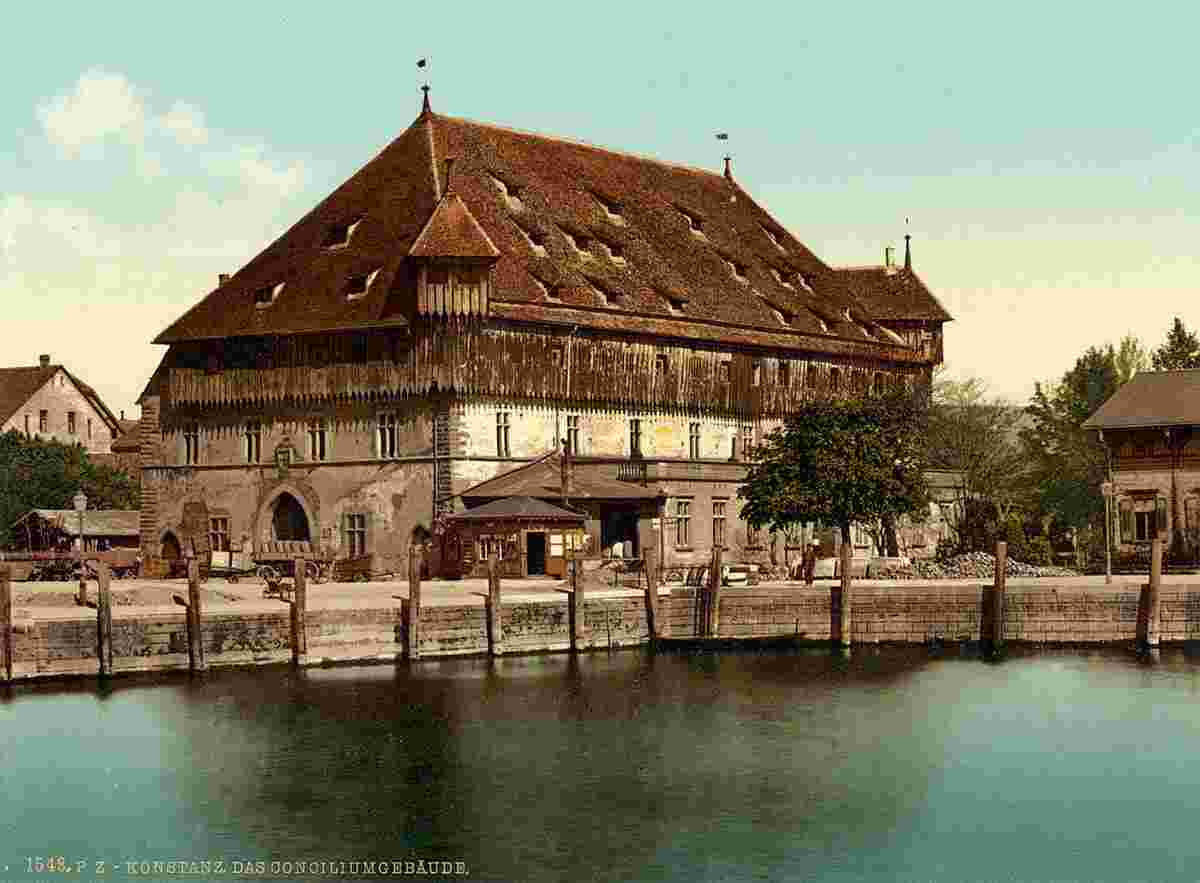 Konstanz. Concilium Gebäude, um 1890