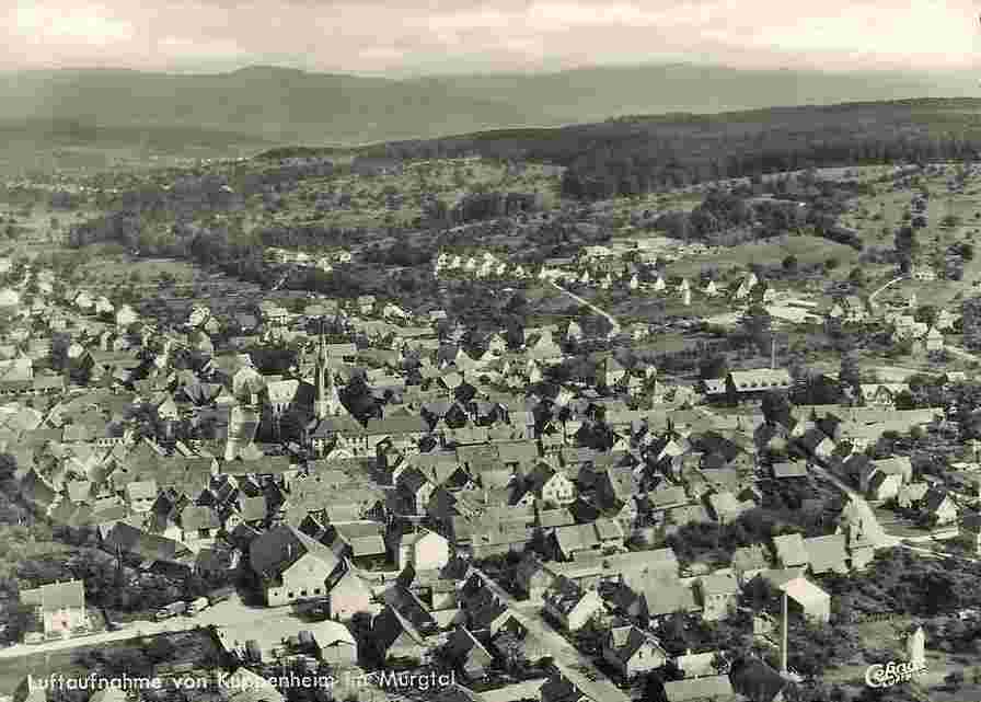 Kuppenheim. Panorama der Stadt
