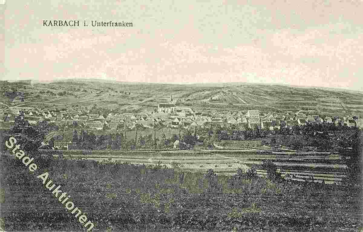 Karbach. Panorama der Stadt