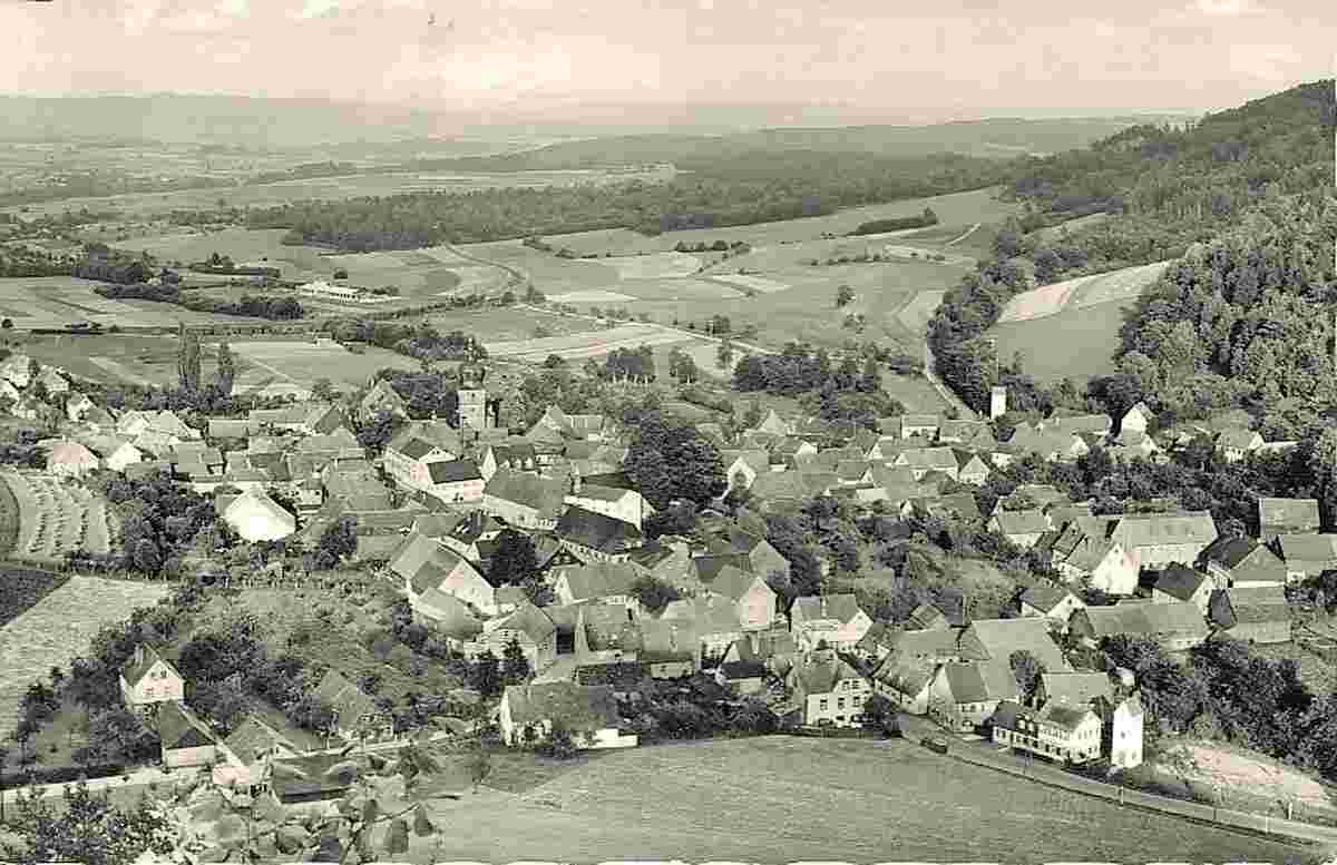 Kasendorf. Panorama der Stadt