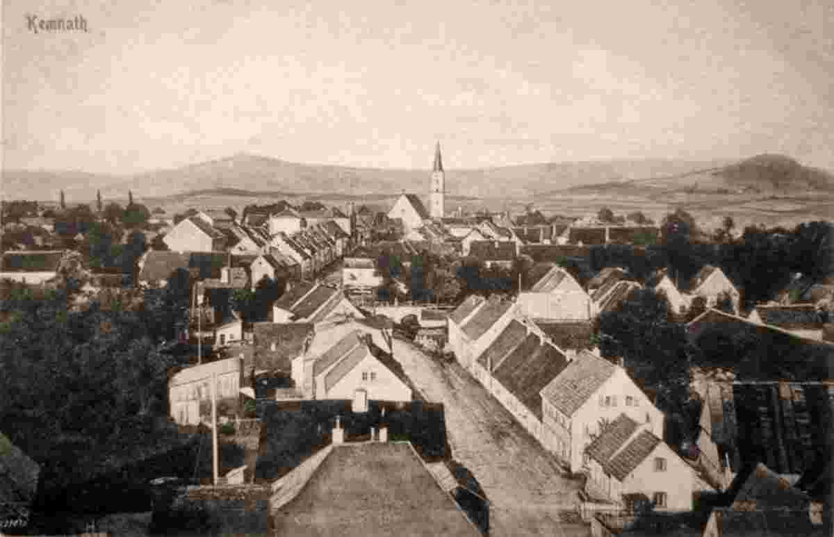 Kemnath. Panorama von Stadt, 1914