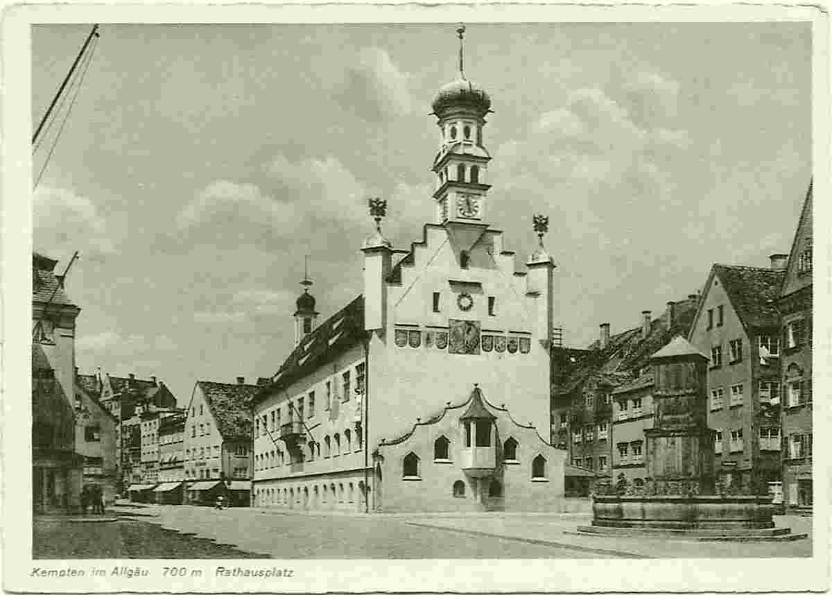 Kempten. Rathausplatz, 1930