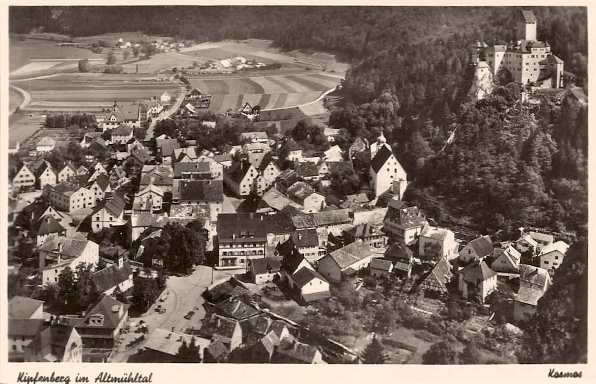 Panorama von Kipfenberg, um 1940