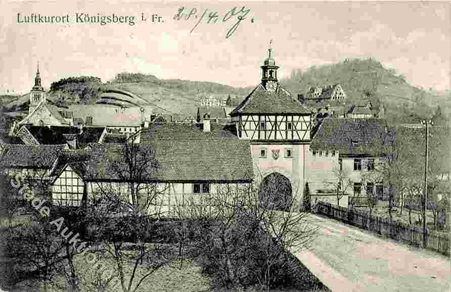Panorama von Königsberg in Bayern, 1907