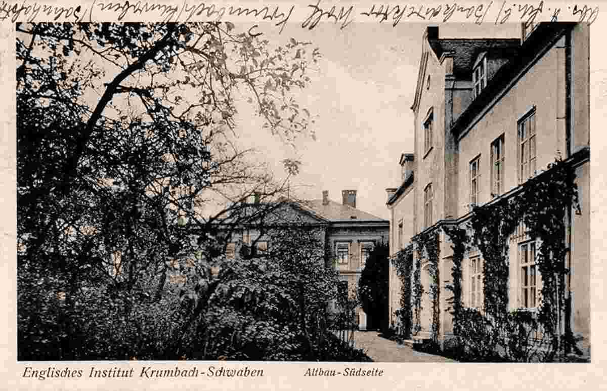 Krumbach. Englisches Institut, um 1925