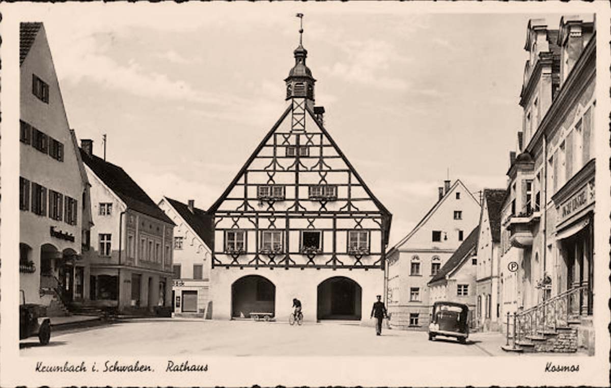Krumbach (Schwaben). Rathaus, Fachwerkhaus, 1937