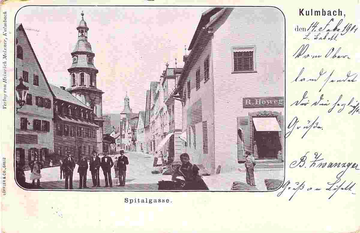 Kulmbach. Spitalgasse, 1901