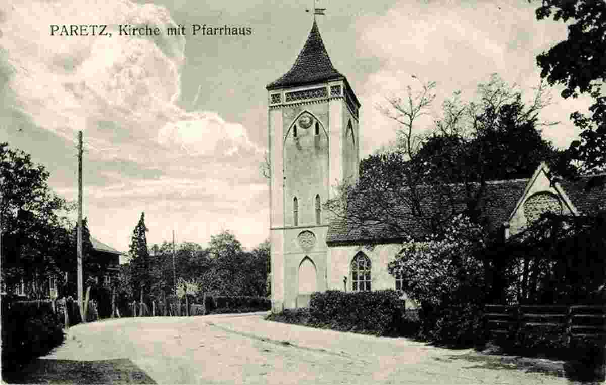 Ketzin. Paretz - Kirche mit Pfarrhaus