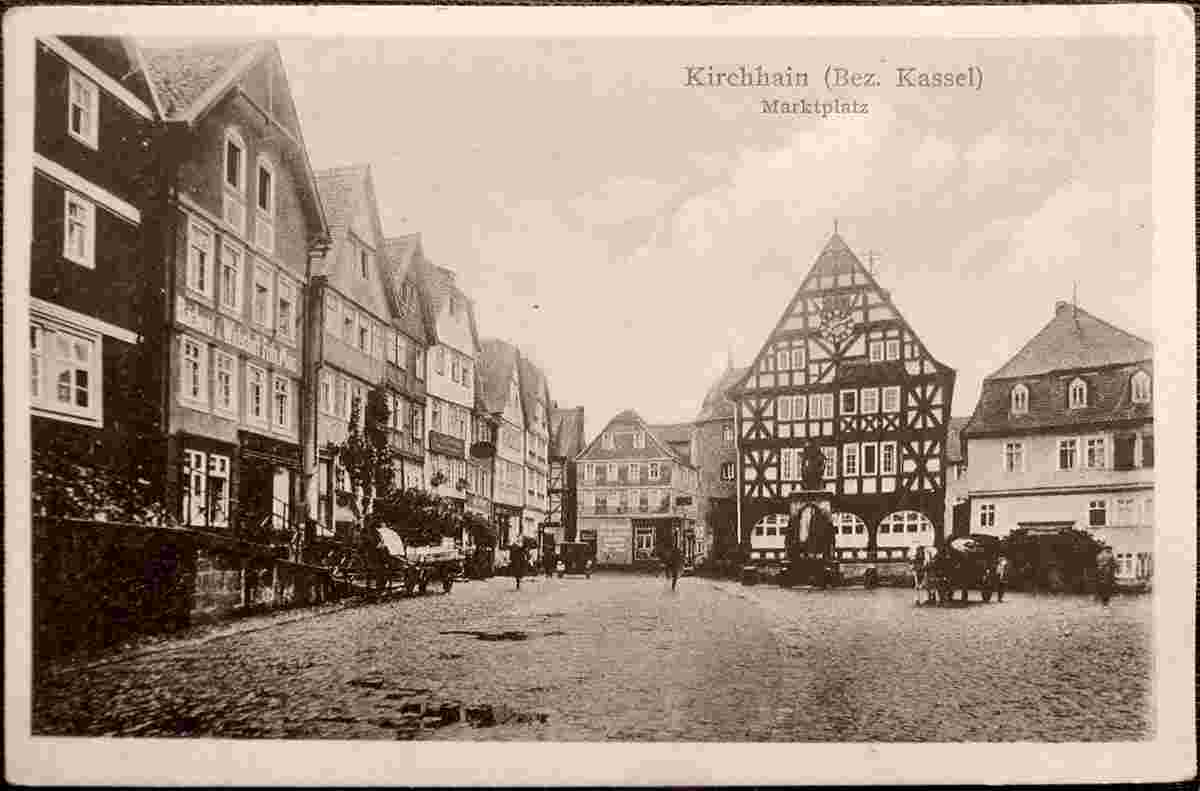 Kirchhain. Marktplatz, um 1930