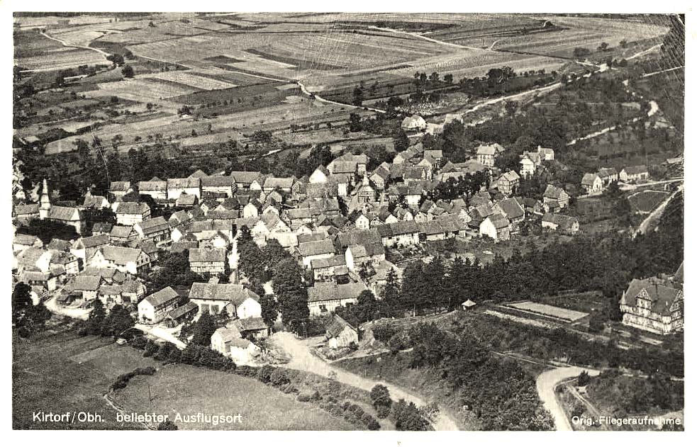 Kirtorf. Panorama von Kirtorf, 1952