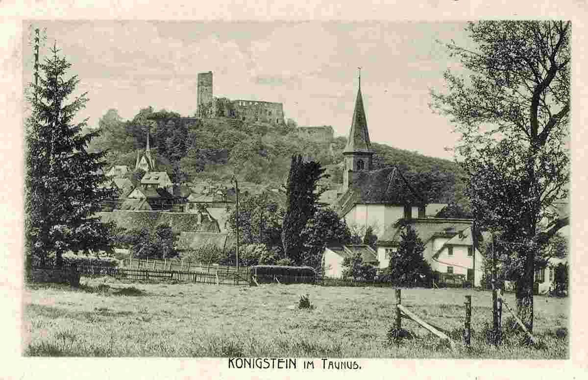 Königstein. Panorama der Stadt