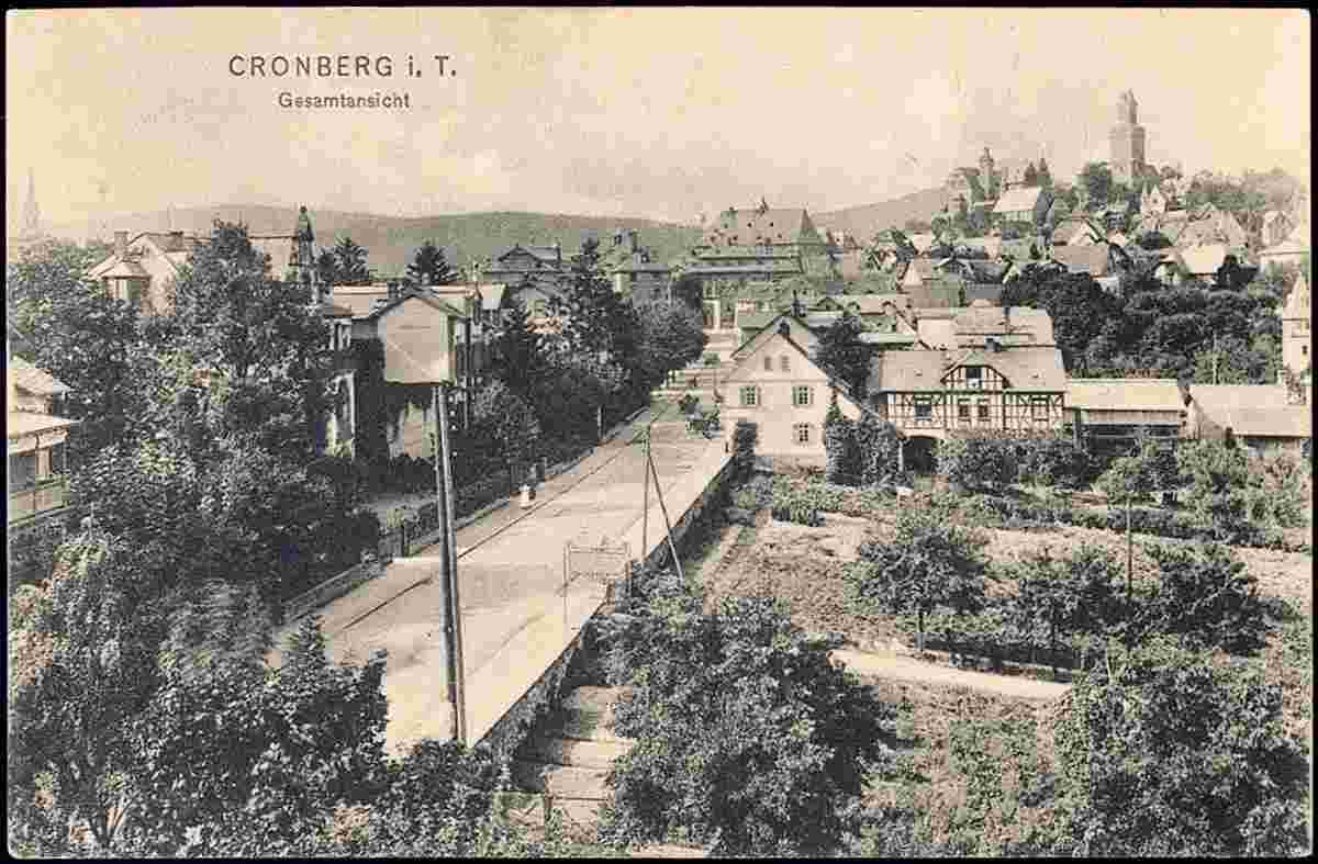 Kronberg. Panorama von Kronberg, 1908