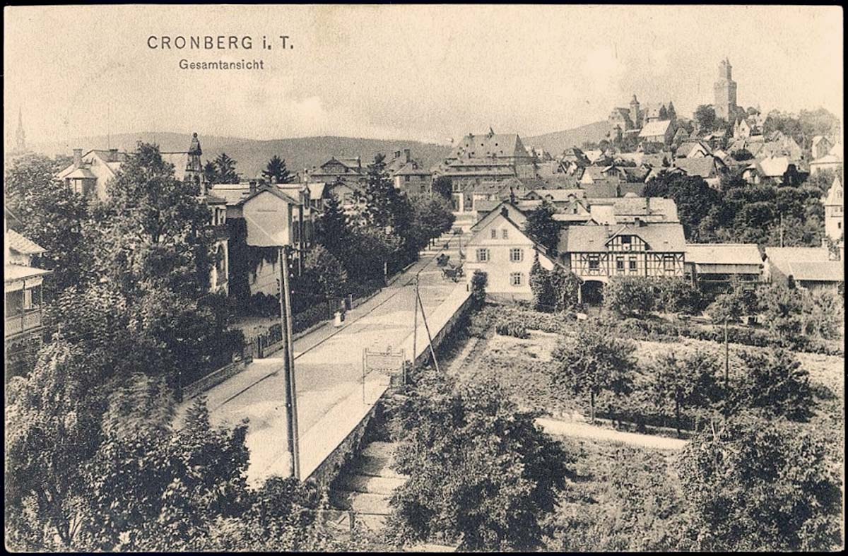 Kronberg im Taunus. Panorama von Kronberg, 1908