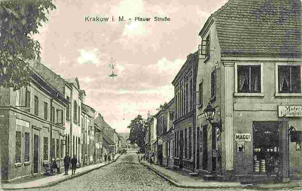 Krakow am See. Plauer Straße, 1918