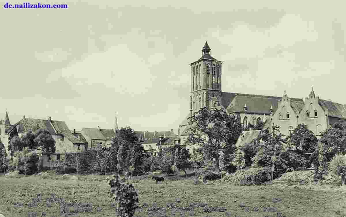 Kalkar. Blick auf die Nicolaikirche