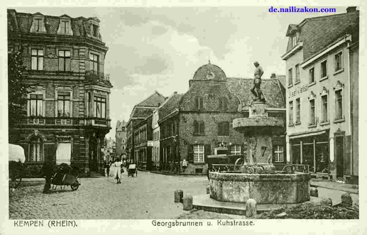 Kempen. Georgsbrunnen, 1918