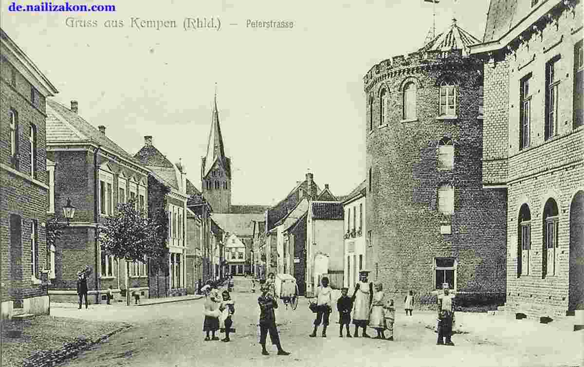 Kempen. Peterstraße, 1908