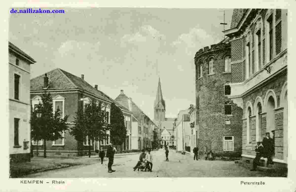 Kempen. Peterstraße, 1919