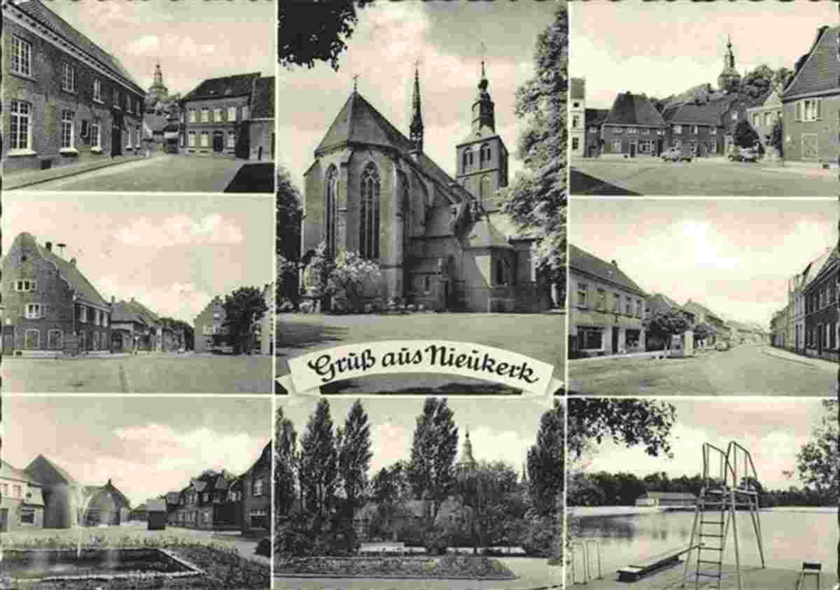 Kerken. Nieukerk - Panorama auf Dorf