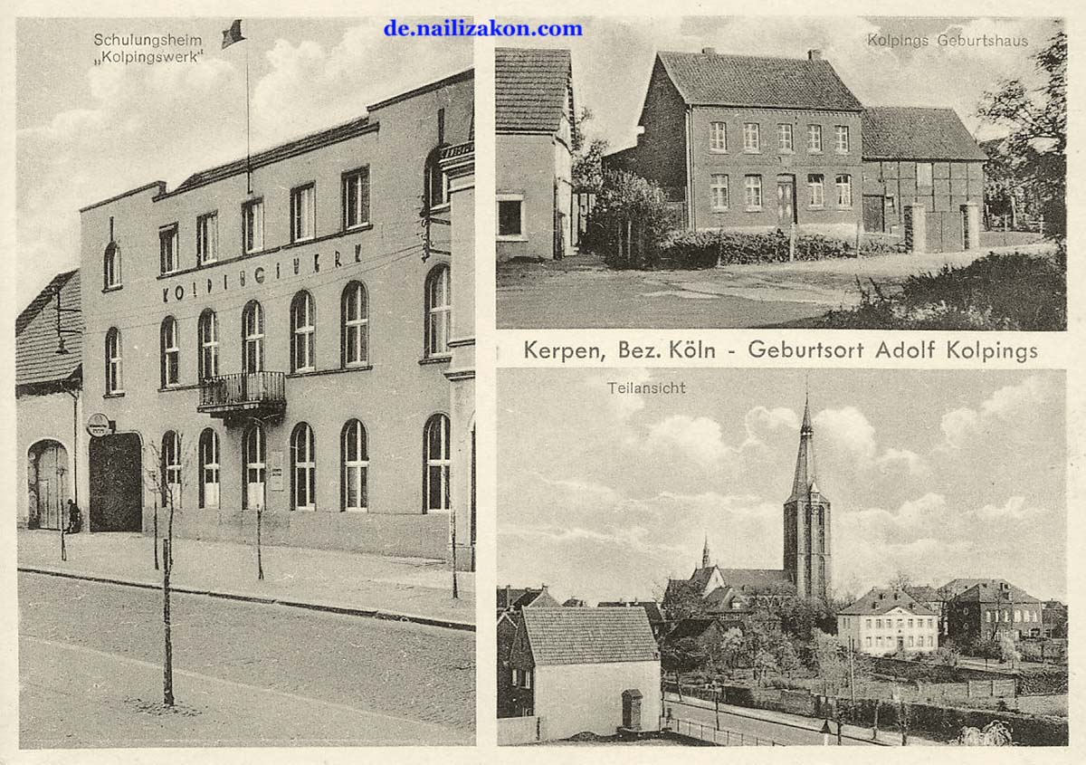 Kerpen. Geburtsoft Adolf Kolpings, Schulungsheim 'Kolpingswerk', 1960