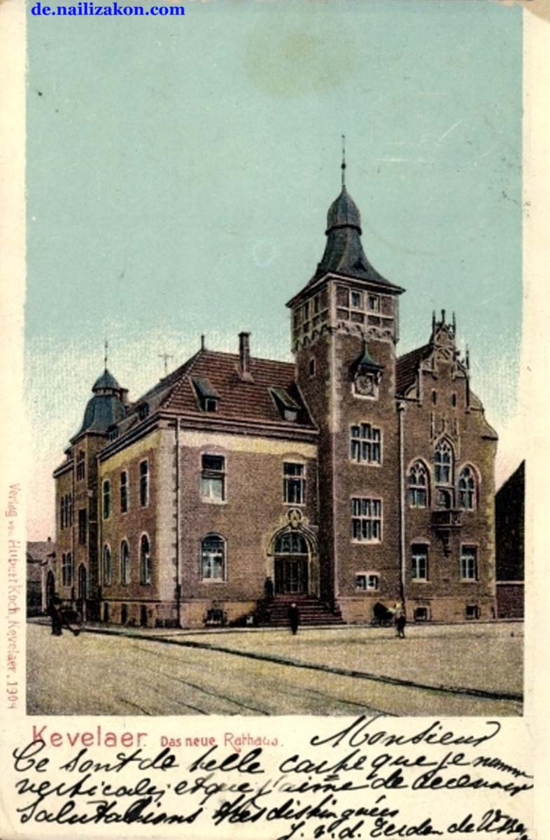 Kevelaer. Neue Rathaus, erbaut von Architekt Pickel, 1905