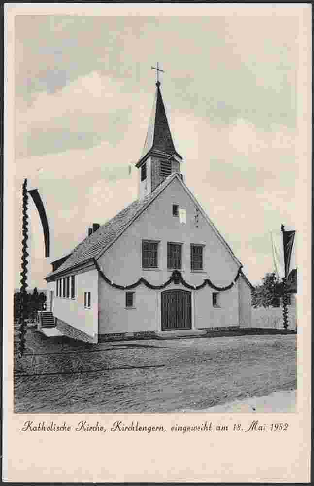 Kirchlengern. Katholische Kirche, eingeweiht am 18. Mai 1952