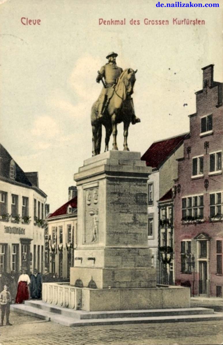 Kleve. Reiterdenkmal des Großen Kurfürsten Friedrich Wilhlem, 1912
