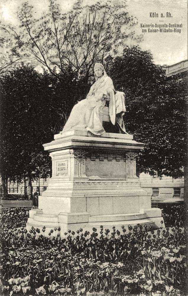 Köln. Kaiserin Augusta Denkmal am Kaiser Wilhelm Ring