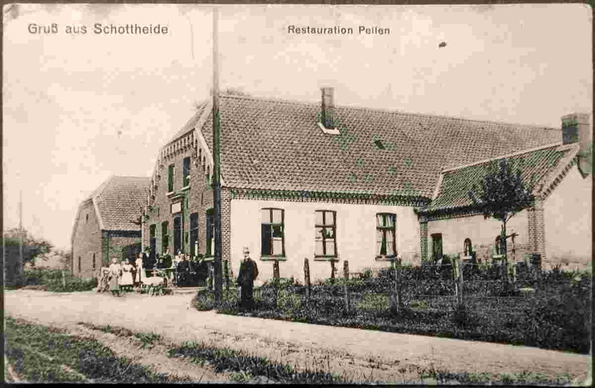 Kranenburg. Schottheide - Restauration Peilen, 1915