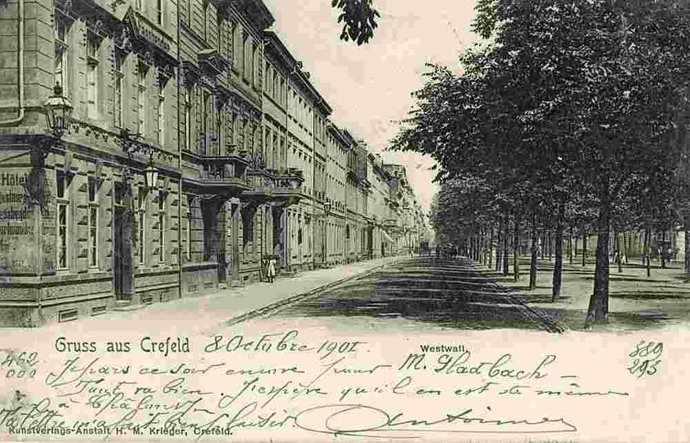 Krefeld. Westwall, 1901