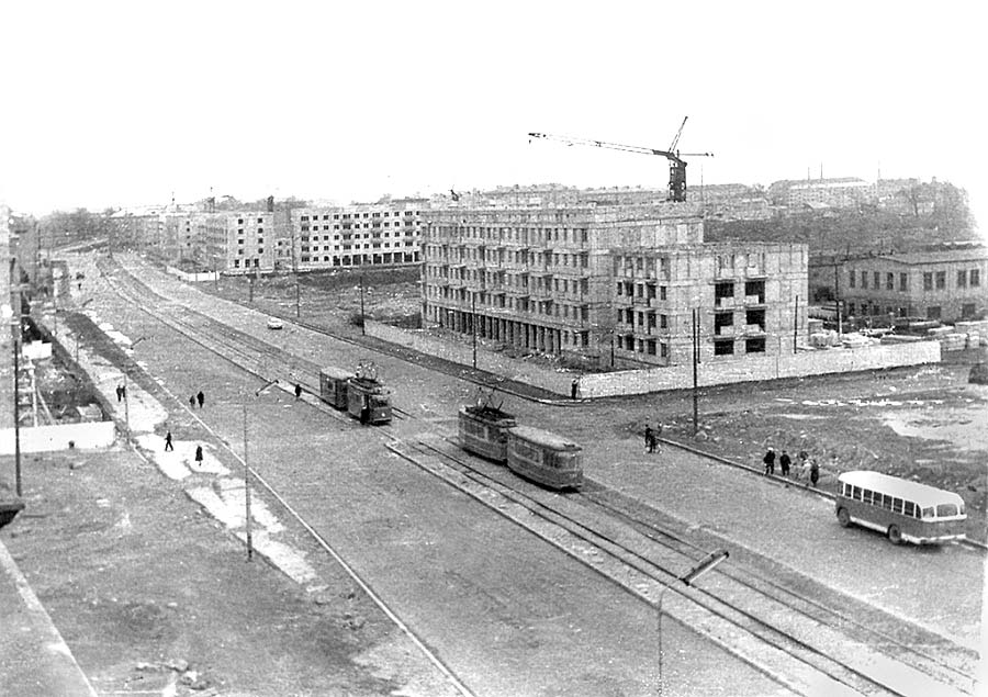 Königsberg (Kaliningrad). Panorama von Lenin Avenue, 1960