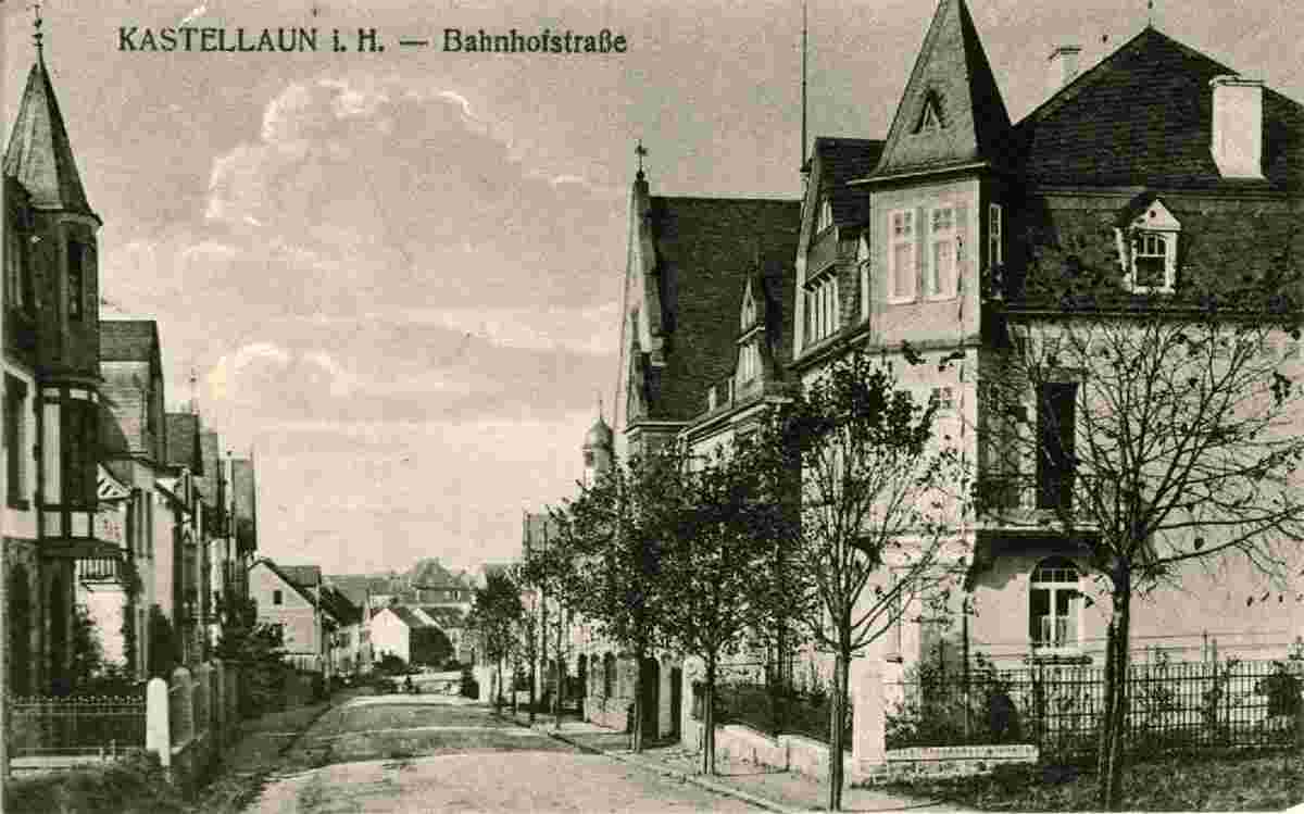 Kastellaun. Bahnhofstraße, 1912