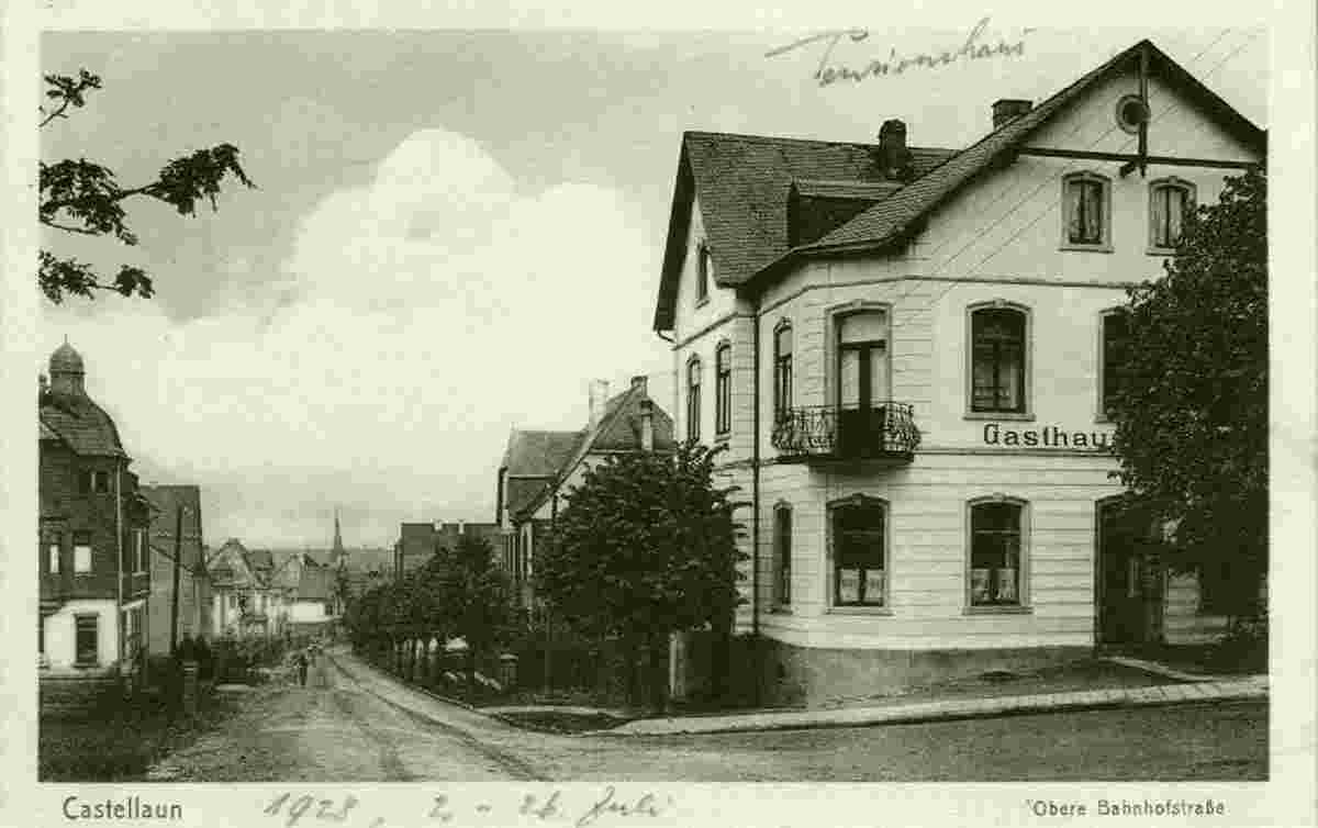 Kastellaun. Obere Bahnhofstraße, 1928