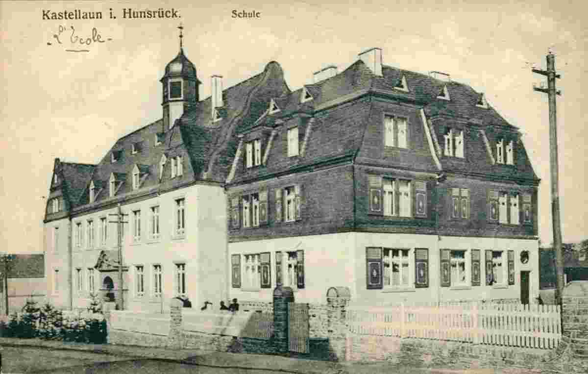 Kastellaun. Schule, um 1910