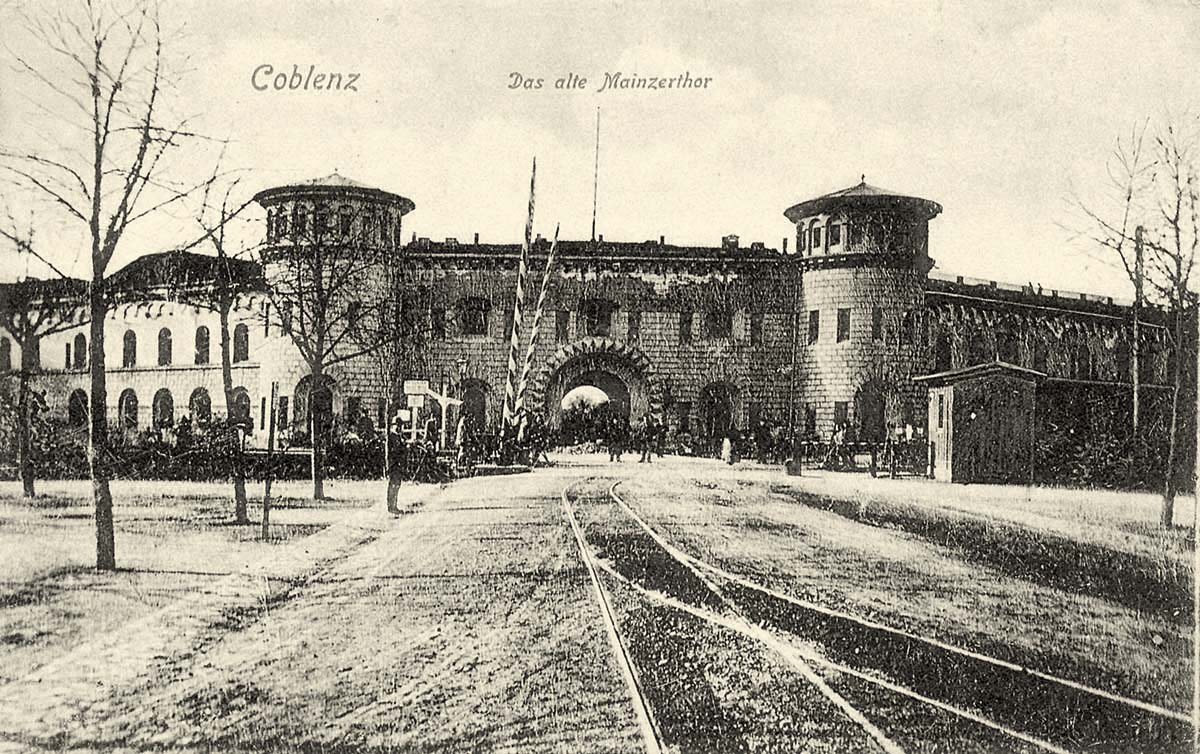 Koblenz (Coblenz). Das alte Mainzertor