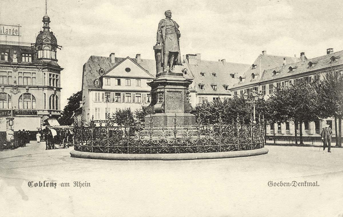 Koblenz (Coblenz). Goebendenkmal, 1907