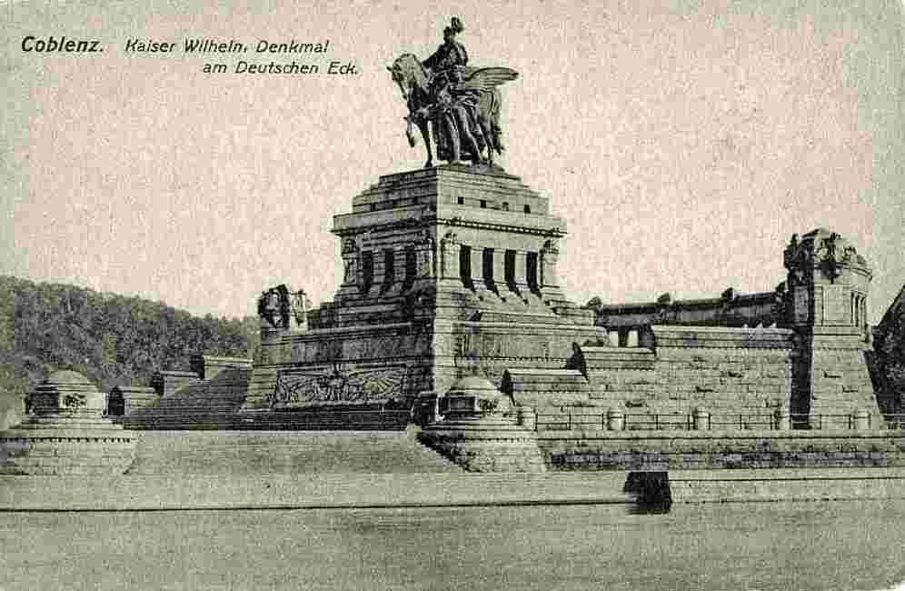 Koblenz. Kaiser Wilhelm Denkmal, 1910