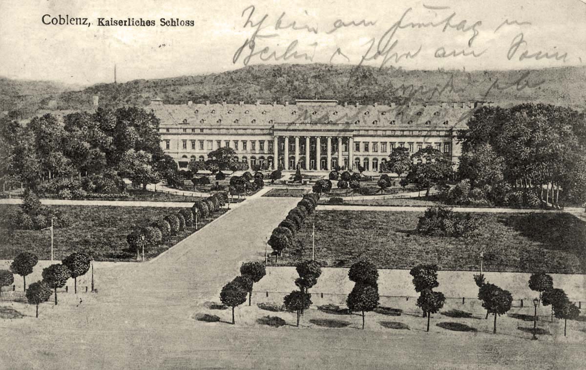 Koblenz (Coblenz). Kaiserliches Schloß, 1912