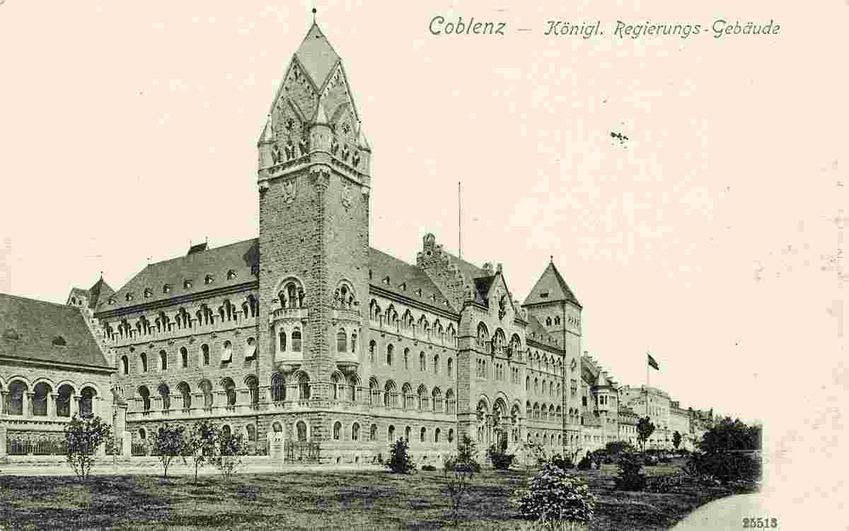 Koblenz. Königliches Regierungsgebäude, 1910