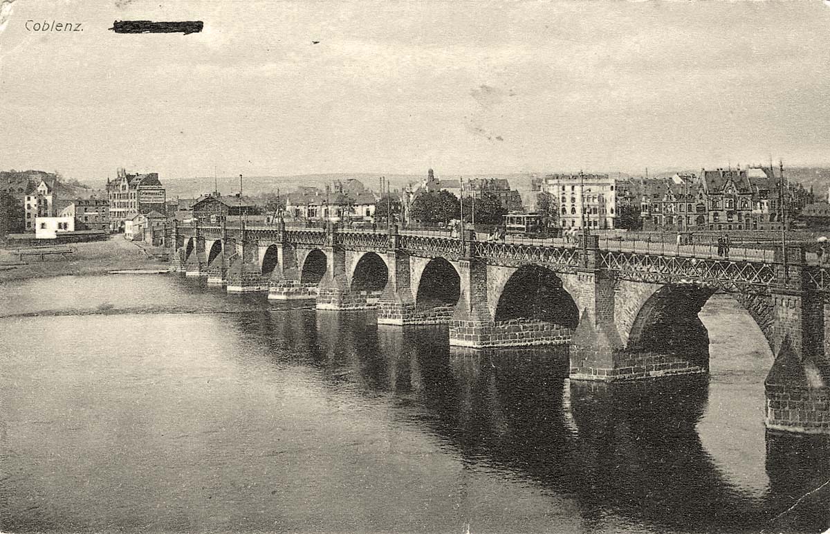 Koblenz (Coblenz). Moselbrücke
