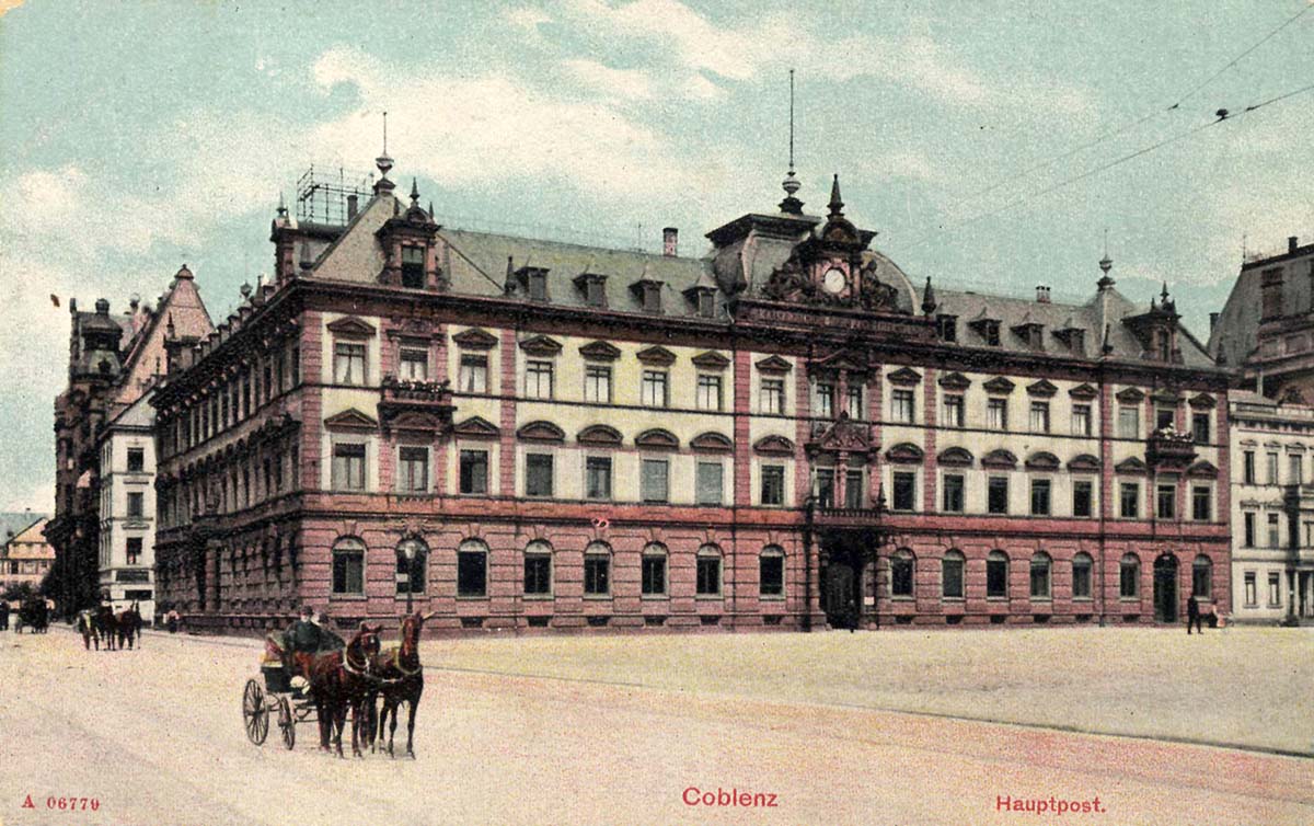 Koblenz (Coblenz). Postamt, 1916