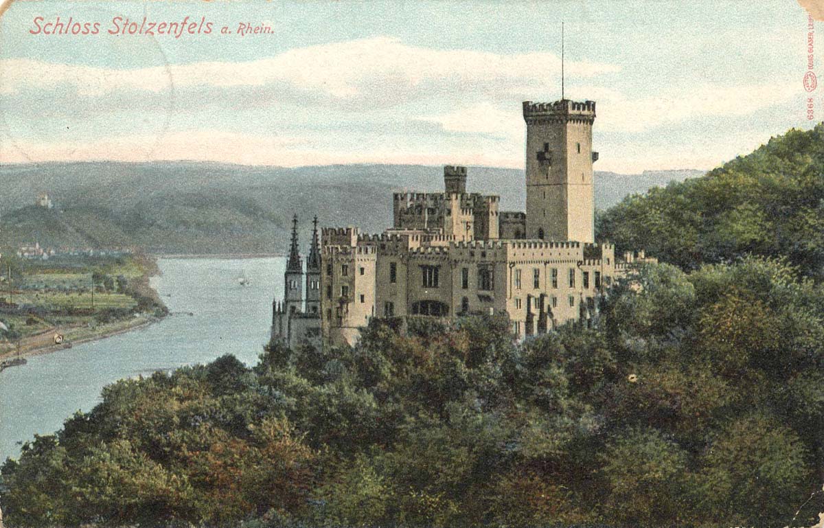 Koblenz (Coblenz). Schloß Stolzenfels, 1910