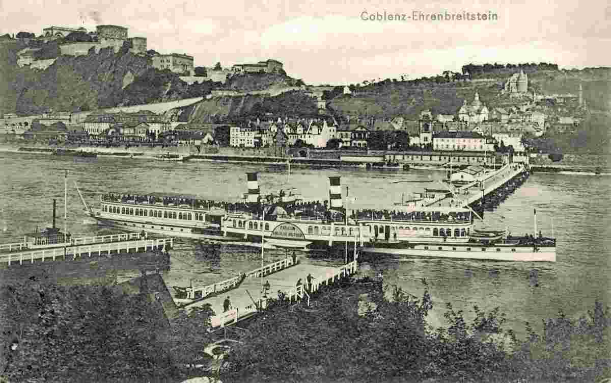 Koblenz. Stadtteil Ehrenbreitstein, 1911