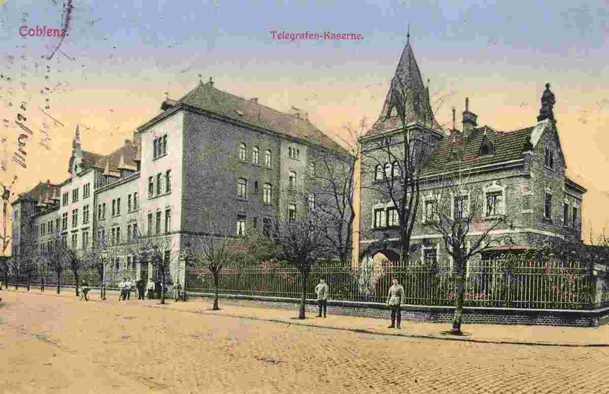 Koblenz. Telegrafen-Kaserne, 1915