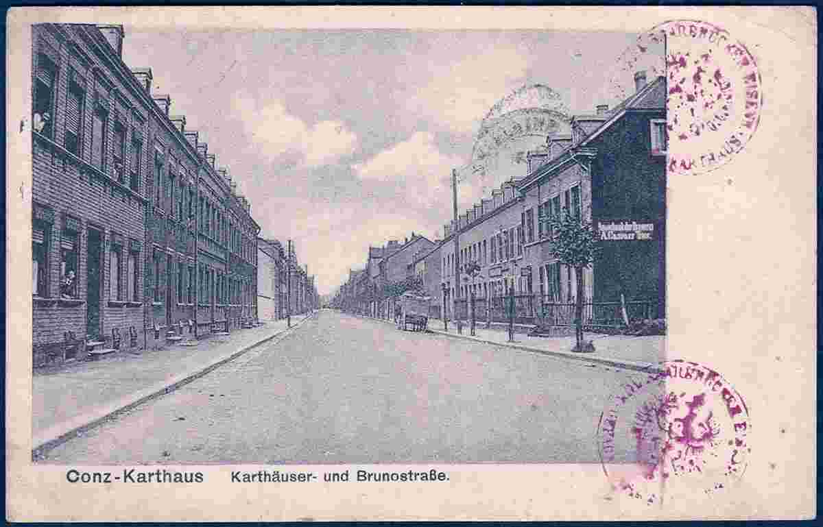 Konz. Karthäuserstraße und Brunostraße, 1924